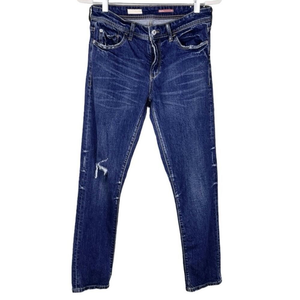 Anthropologie Pilcro Slim Boyfriend Jeans 27 Distressed